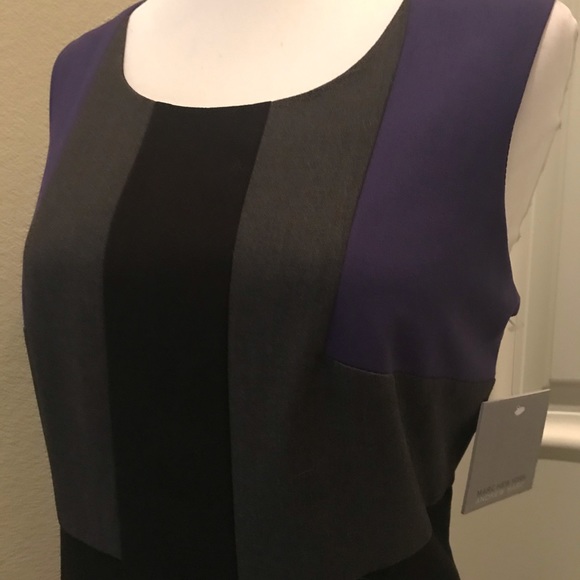 Marc New York purple/black/gray career dress - Picture 1 of 5